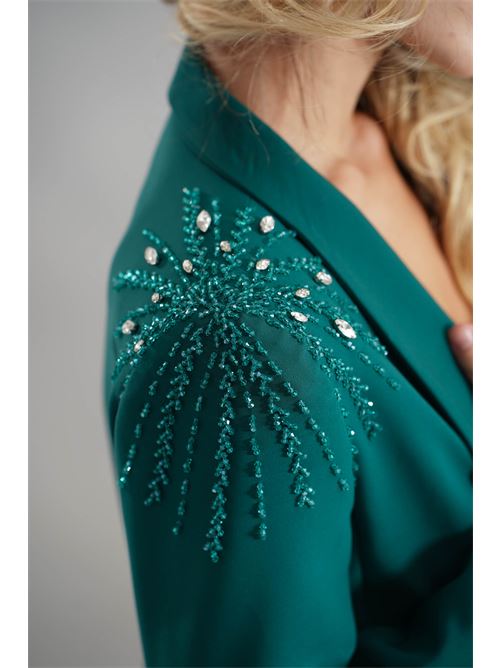 Tailleur con applicazioni Dramee | 25918VERDE
