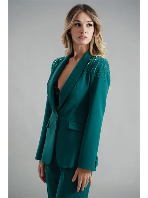 Tailleur con applicazioni Dramee | 25918VERDE