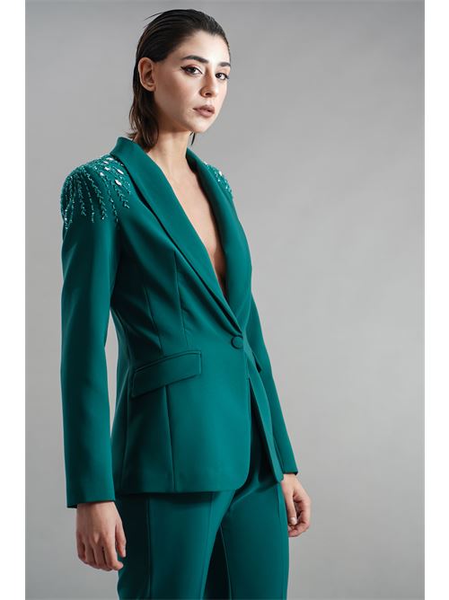 Tailleur con applicazioni Dramee | 25918VERDE