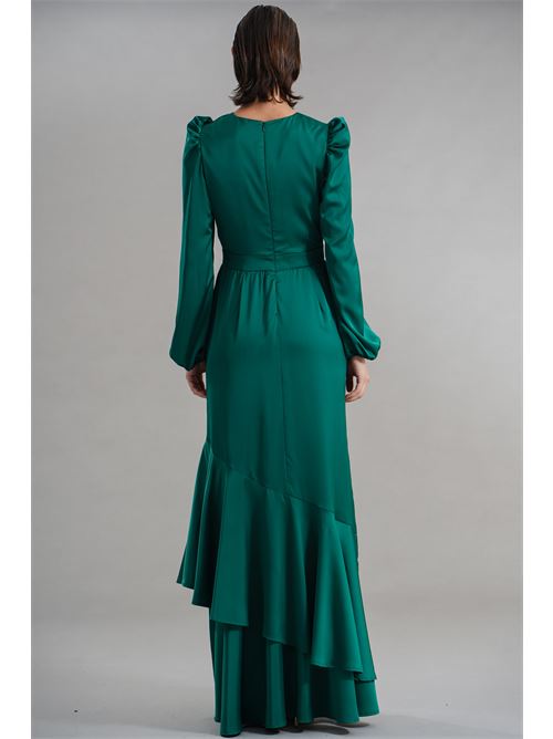 Abito in raso Dramee | DRFW25748VERDE