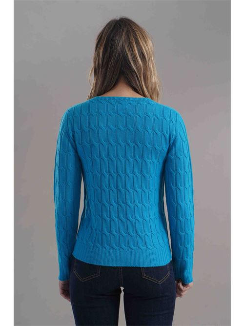Maglia in lana merino's Gotha | F49TURCHESE
