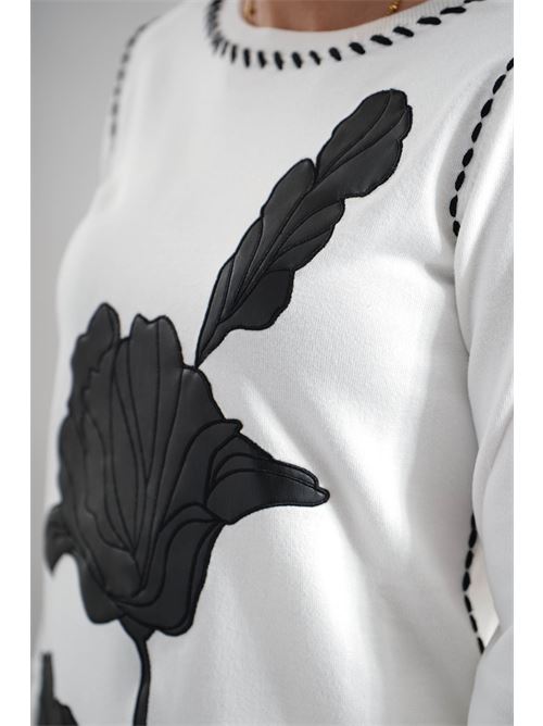 Maglia in viscosa LAFTY.LIE | 01D190PANNA/NERO