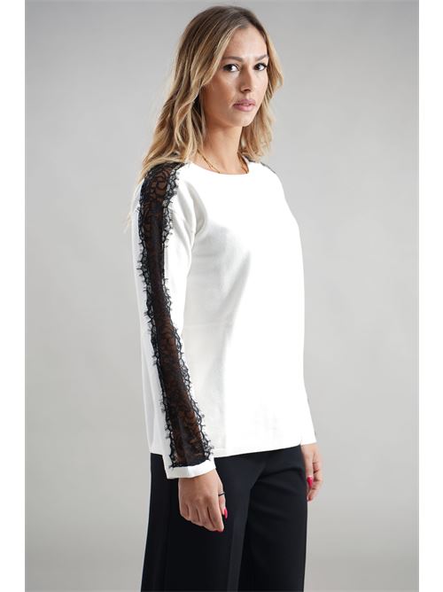 Maglia con sciarpa LAFTY.LIE | 04V179BIANCO