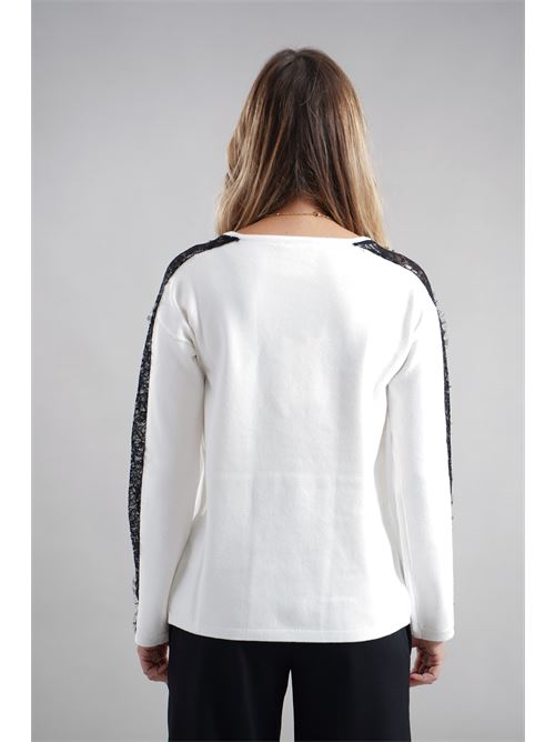 Maglia con sciarpa LAFTY.LIE | 04V179BIANCO