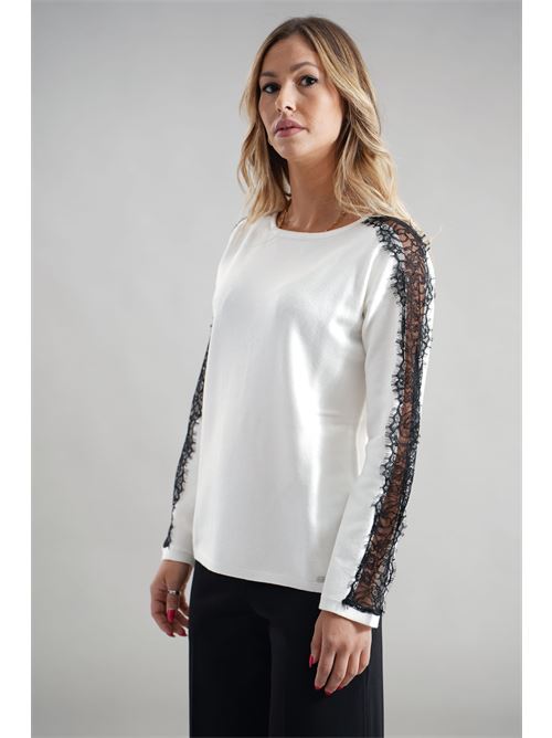 Maglia con sciarpa LAFTY.LIE | 04V179BIANCO
