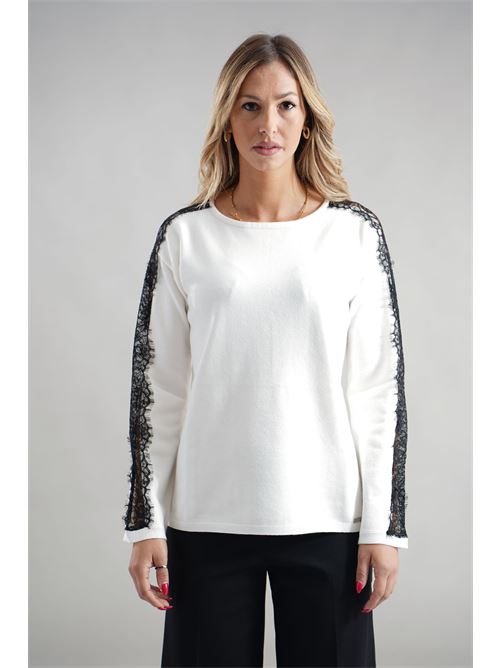 Maglia con sciarpa LAFTY.LIE | 04V179BIANCO