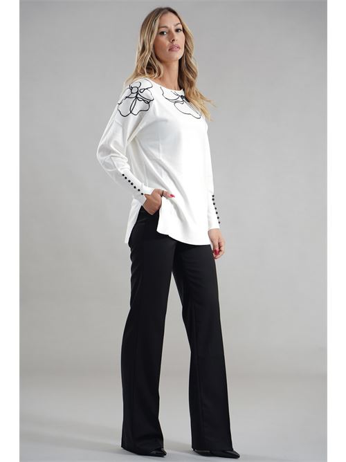 Maglia in viscosa LAFTY.LIE | 06D151BIANCO