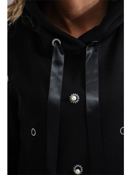 Felpa con strass LAFTY.LIE | 10Q200NERO
