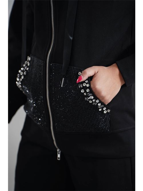 Felpa con strass LAFTY.LIE | 10Q201NERO