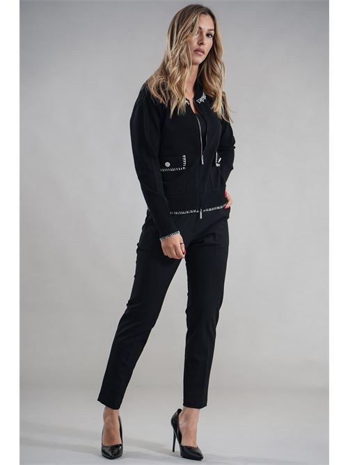 Cardigan con zip LAFTY.LIE | 24V126NERO