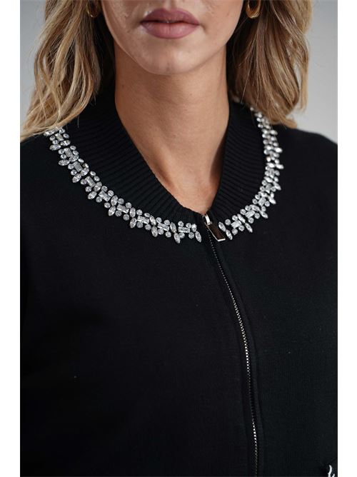 Cardigan con zip LAFTY.LIE | 24V126NERO