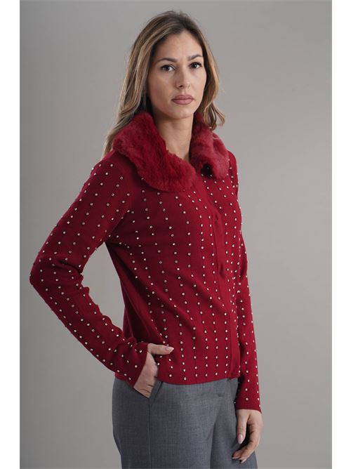 Cardigan in viscosa LAFTY.LIE | 31V137BORDEAUX
