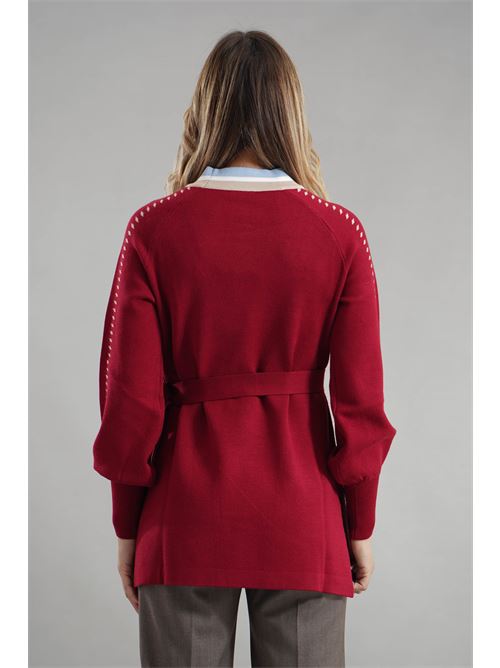 Cardigan in viscosa LAFTY.LIE | 34V197BORDEAUX