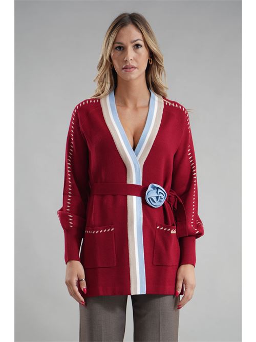 Cardigan in viscosa LAFTY.LIE | 34V197BORDEAUX