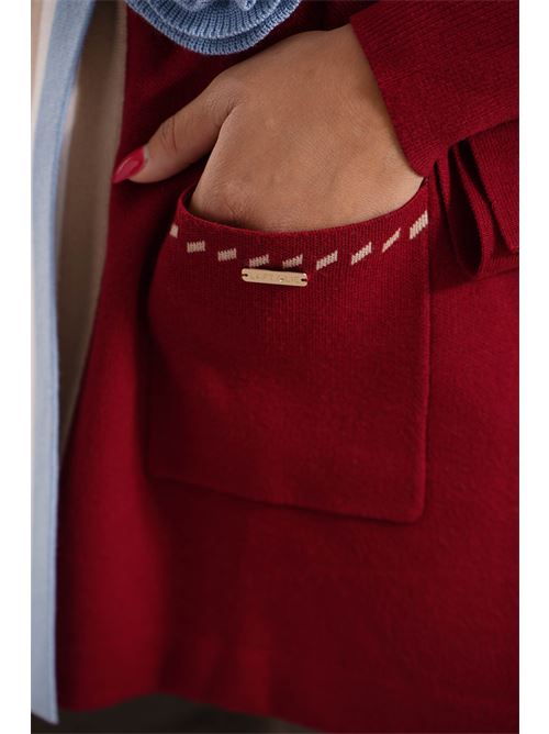 Cardigan in viscosa LAFTY.LIE | 34V197BORDEAUX