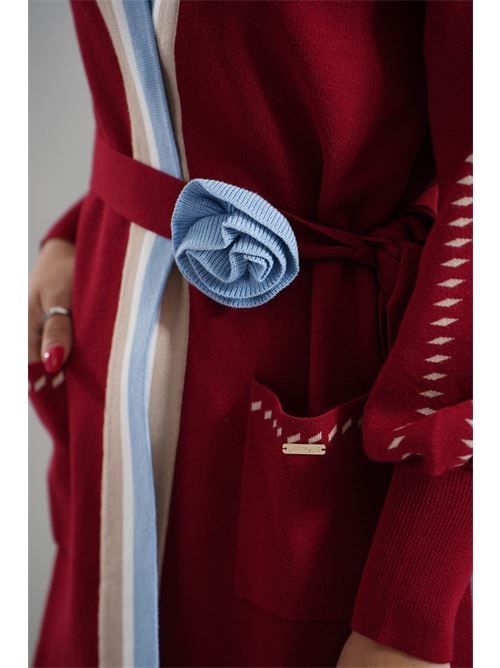 Cardigan in viscosa LAFTY.LIE | 34V197BORDEAUX