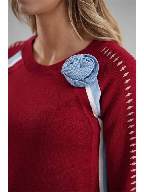 Maglia in viscosa LAFTY.LIE | 34V198BORDEAUX