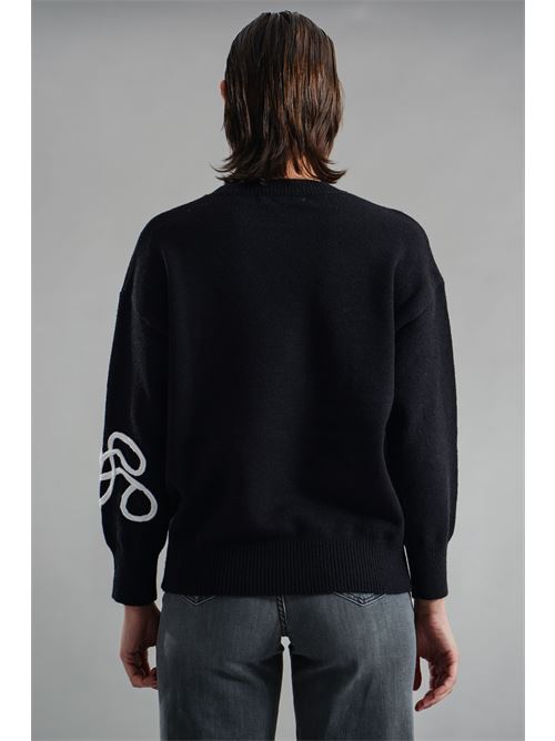 Maglia in viscosa LANACAPRINA | LC4016NERO