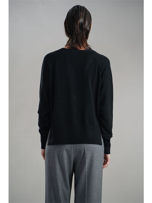 Cardigan in misto lana LANACAPRINA | LC4025NERO