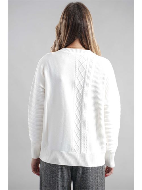 Maglia in viscosa LANACAPRINA | LC4036LATTE