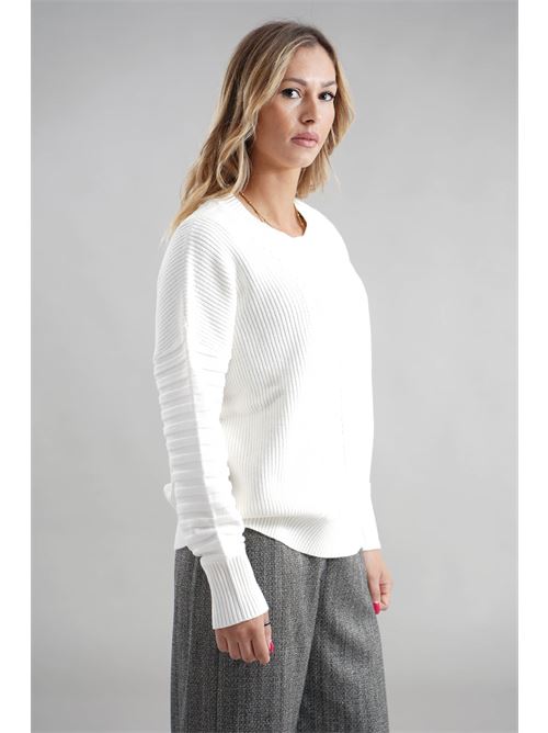Maglia in viscosa LANACAPRINA | LC4036LATTE