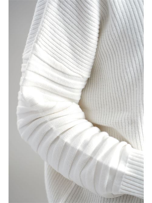 Maglia in viscosa LANACAPRINA | LC4036LATTE