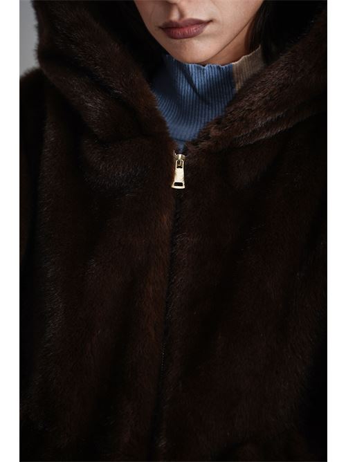 Ecopelliccia marrone LANACAPRINA | LC4108MARRONE