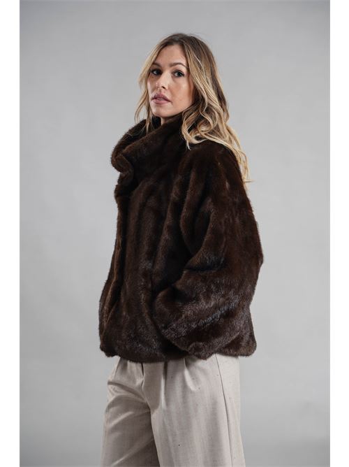 Ecopelliccia marrone LANACAPRINA | LC4109MARRONE