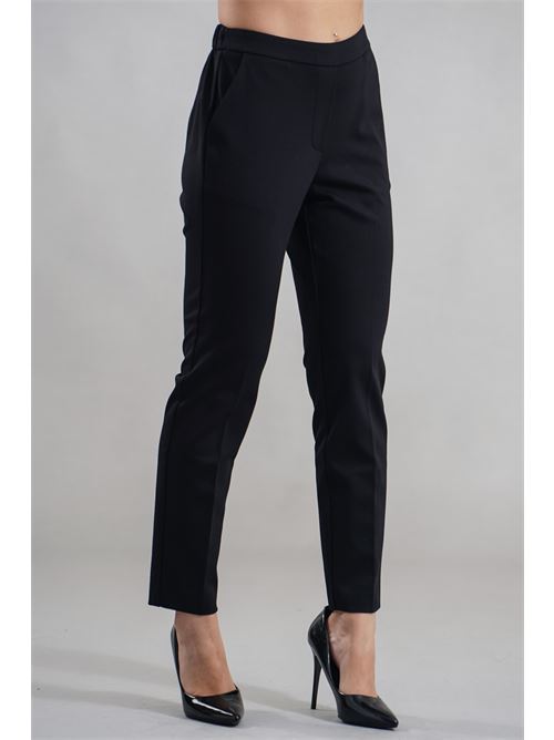 Pantalone in punto milano LANACAPRINA | LC4203NERO