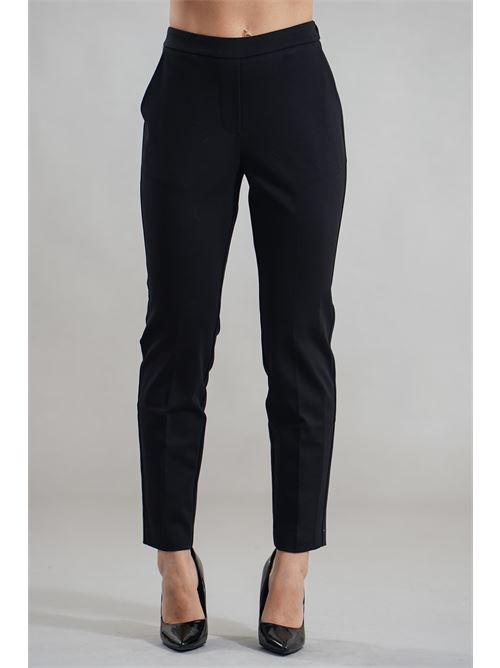 Pantalone in punto milano LANACAPRINA | LC4203NERO