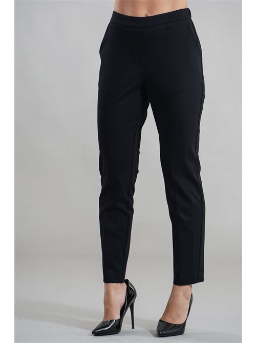 Pantalone in punto milano LANACAPRINA | LC4203NERO