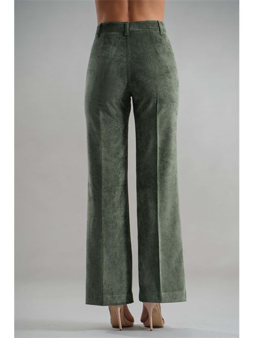Pantalone in velluto a costine LANACAPRINA | LC4212VERDE