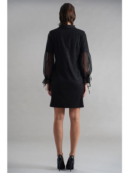Abito blazer glitterato LANACAPRINA | LC4221NERO