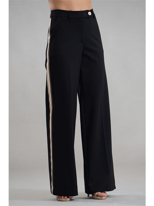 Pantalone punto milano LANACAPRINA | LC4229NERO