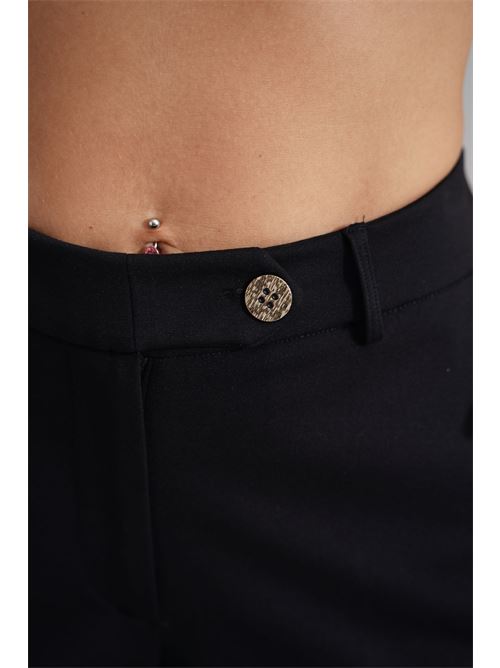 Pantalone punto milano LANACAPRINA | LC4229NERO