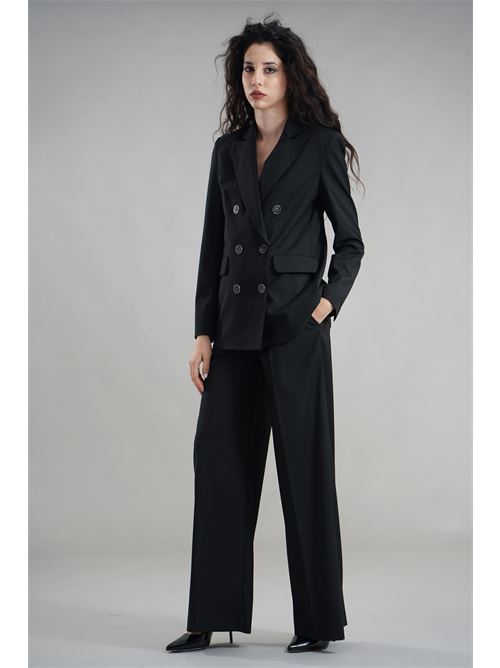 Giacca gessata LANACAPRINA | LC4241NERO/GRIGIO
