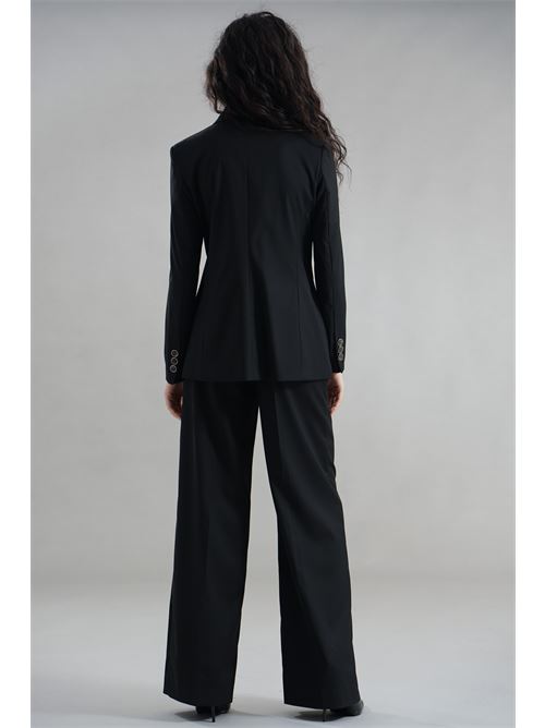 Giacca gessata LANACAPRINA | LC4241NERO/GRIGIO