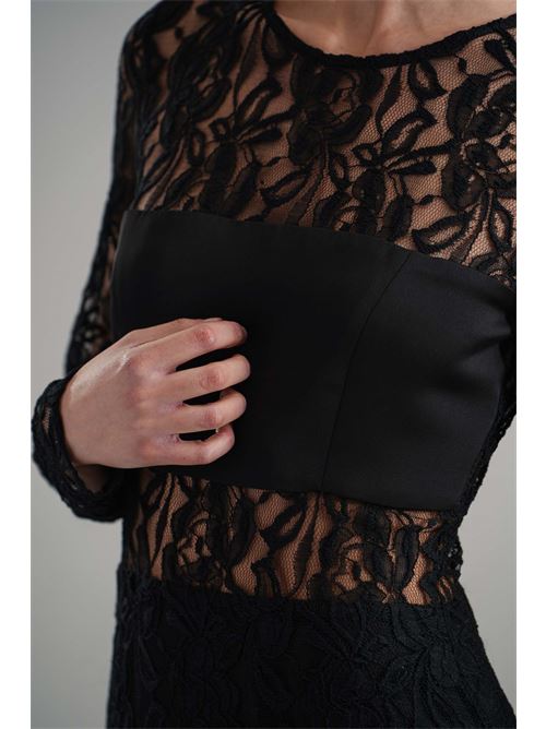 Abito in pizzo Nikamo | 4651NERO