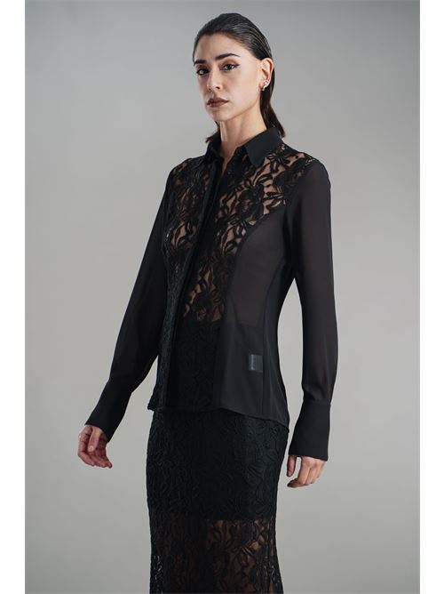 Camicia in georgette Nikamo | C040/2NERO