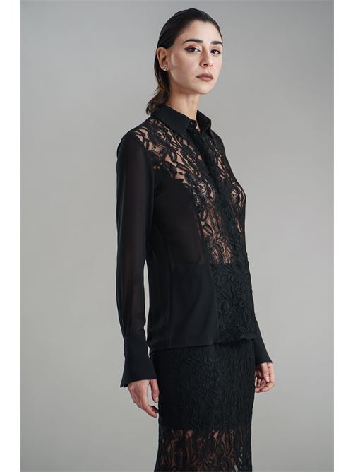 Camicia in georgette Nikamo | C040/2NERO