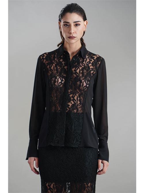 Camicia in georgette Nikamo | C040/2NERO
