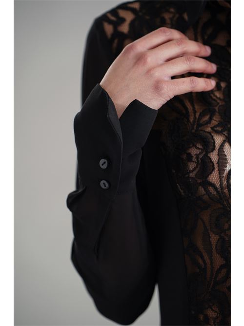 Camicia in georgette Nikamo | C040/2NERO