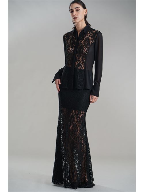 Camicia in georgette Nikamo | C040/2NERO