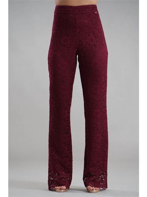 Pantalone in pizzo Nualy | I25N5434BORGOGNA