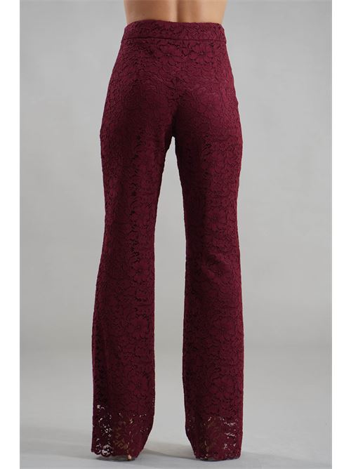 Pantalone in pizzo Nualy | I25N5434BORGOGNA
