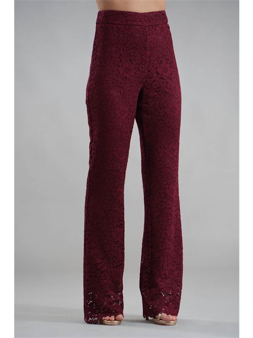 Pantalone in pizzo Nualy | I25N5434BORGOGNA