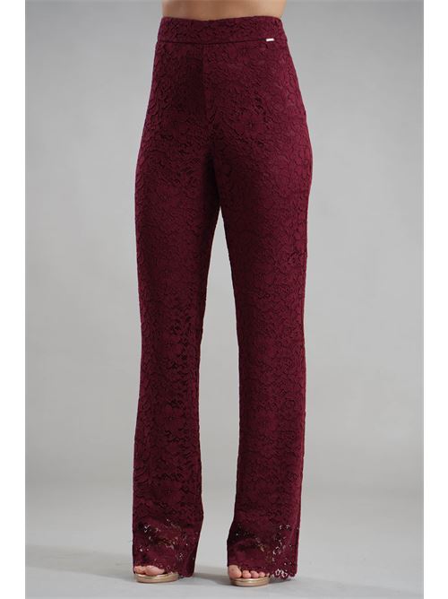 Pantalone in pizzo Nualy | I25N5434BORGOGNA