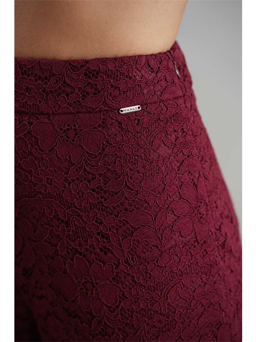 Pantalone in pizzo Nualy | I25N5434BORGOGNA