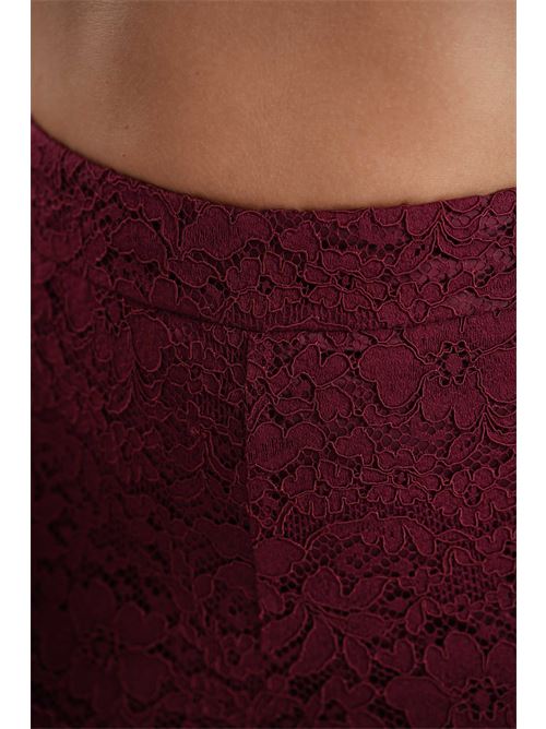Pantalone in pizzo Nualy | I25N5434BORGOGNA