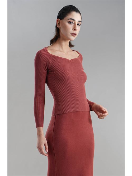 Maglia in viscosa Nualy | I25NCV13147CHERRY